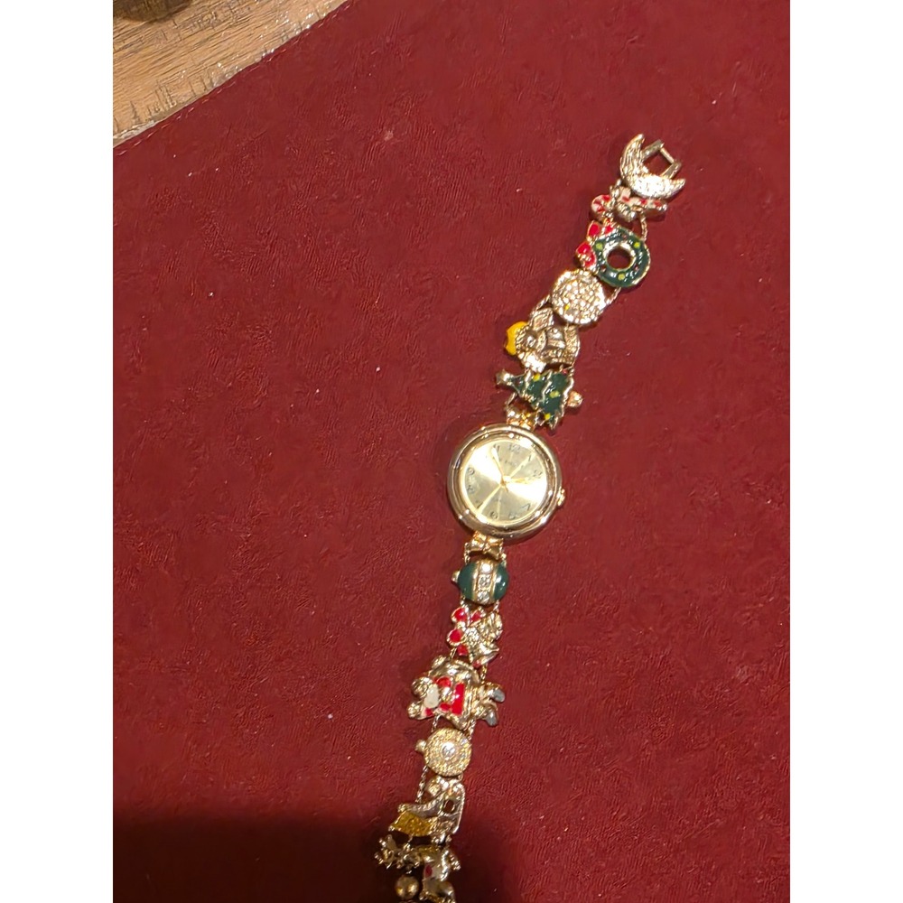 Kym Rogers Womens Quartz Charm Watch Holiday Christmas Themes. VINTAGE